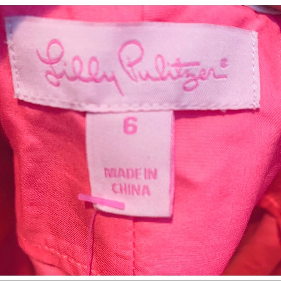 Lilly Pulitzer Dress NWT Sz 6 Pink Lace Strapless - Picture 3 of 7